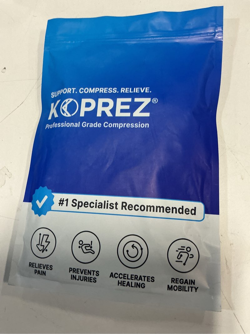 Condition photo showing New/Like New for Koprez Plantar Fasciitis Sleeve - Plantar Fasciitis Relief, Plantar Fasciitis Socks, Ankle Compression Sleeve, Ankle Support for Women, Plantar Fasciitis Brace, Ankle Sleeve, Ankle Support Men X-Large Blue 1