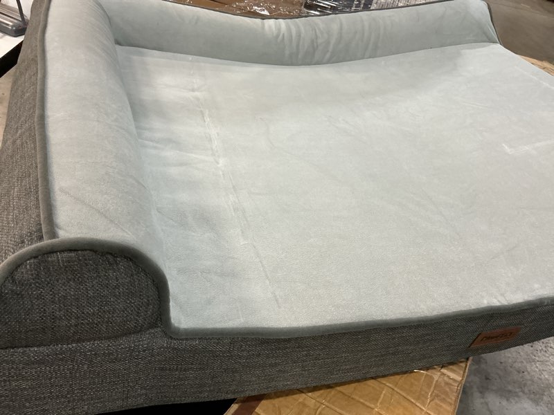 Condition photo showing Good Condition for pawfect orthopedic dog bed for small, medium & large dogs, memory foam pet bed with 3 waterproof covers, washable removable velvet cover, supportive bolsters, non-slip base (large: 40"x30.5"x7.5") 40" x 30.5" x 7.5"