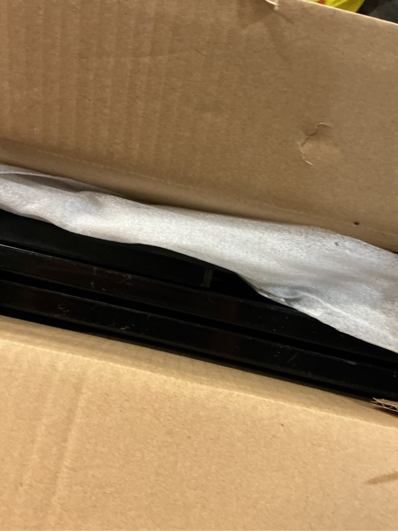 Condition photo showing Good Condition for Carlson Extra Wide Walk Through Pet Gate with Small Pet Door, Includes 4-Inch Extension Kit, Pressure Mount Kit and Wall Mount Kit, Black