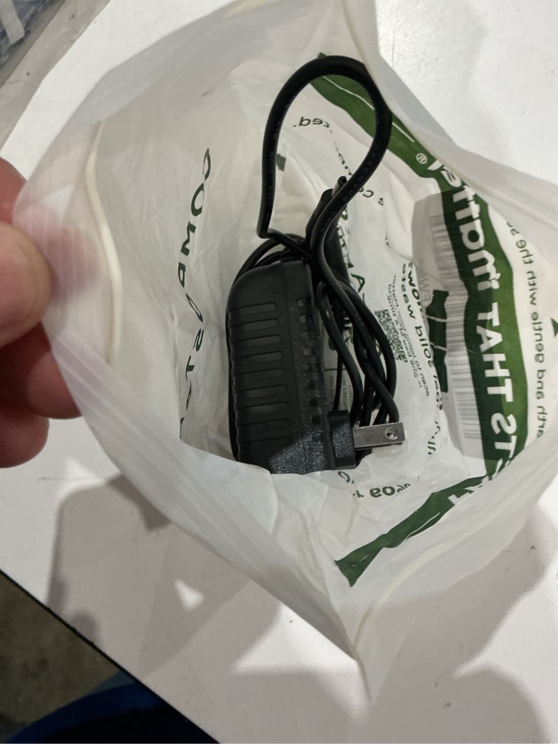 Condition photo showing As Is for ac/dc adapter charger wall plug converter compatible with westcott ipoint orbit electric pencil sharpener power supply cord