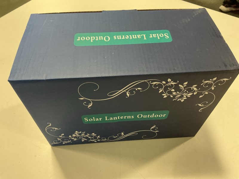 Condition photo showing New/Like New for Hummingbird Solar Lanterns Outdoor,Birthdays Gifts for Women, Metal Waterproof Hanging Hollow Out Garden Decorative Solar LED Light for Yard, Patio, Lawn,Porch,Backyard - Pack of 2 Hummingbird_02Pack