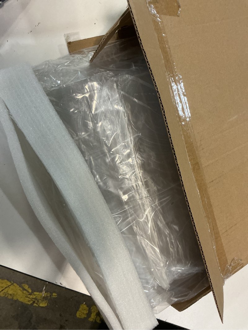Condition photo showing Good Condition for extra large 19.7"x14.6"x11.6" acrylic display case with 1 division board, clear organizer box plastic holder with magnetic door for handbags, purses, boots, figures, book extra large-a 1
