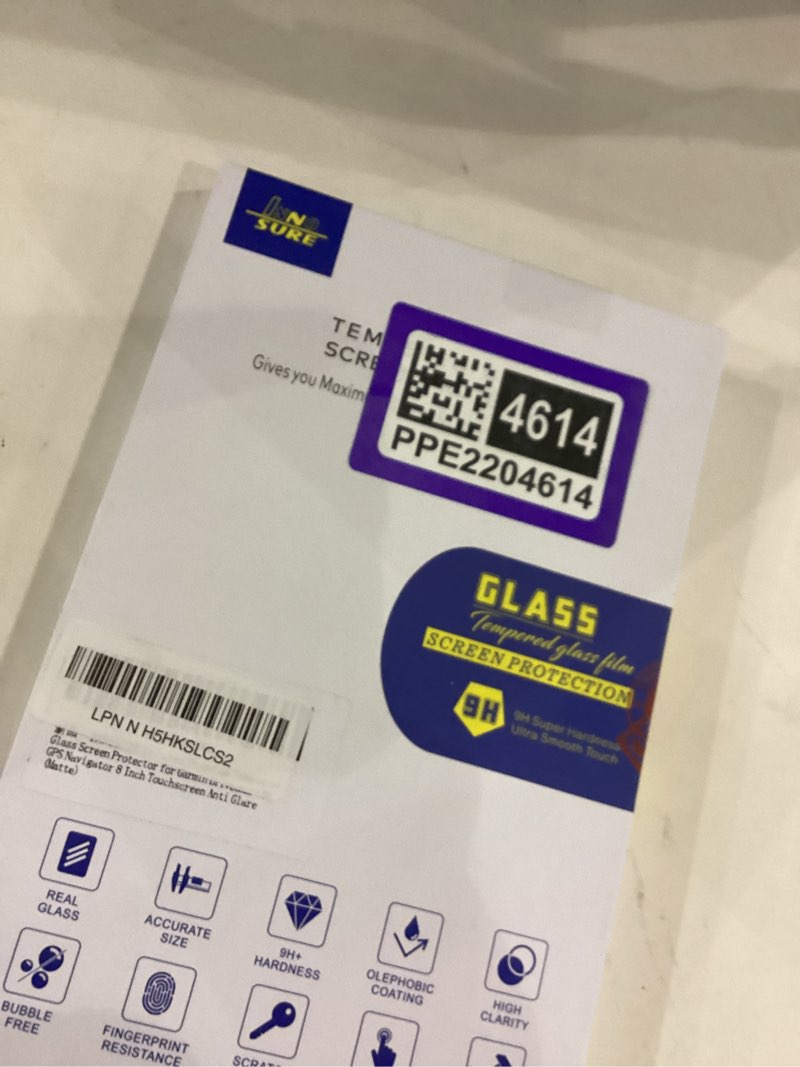 INNOSURE Updated Premium Tempered Glass Screen Protector for Garmin Drivesmart 86 GPS Navigator 8 In