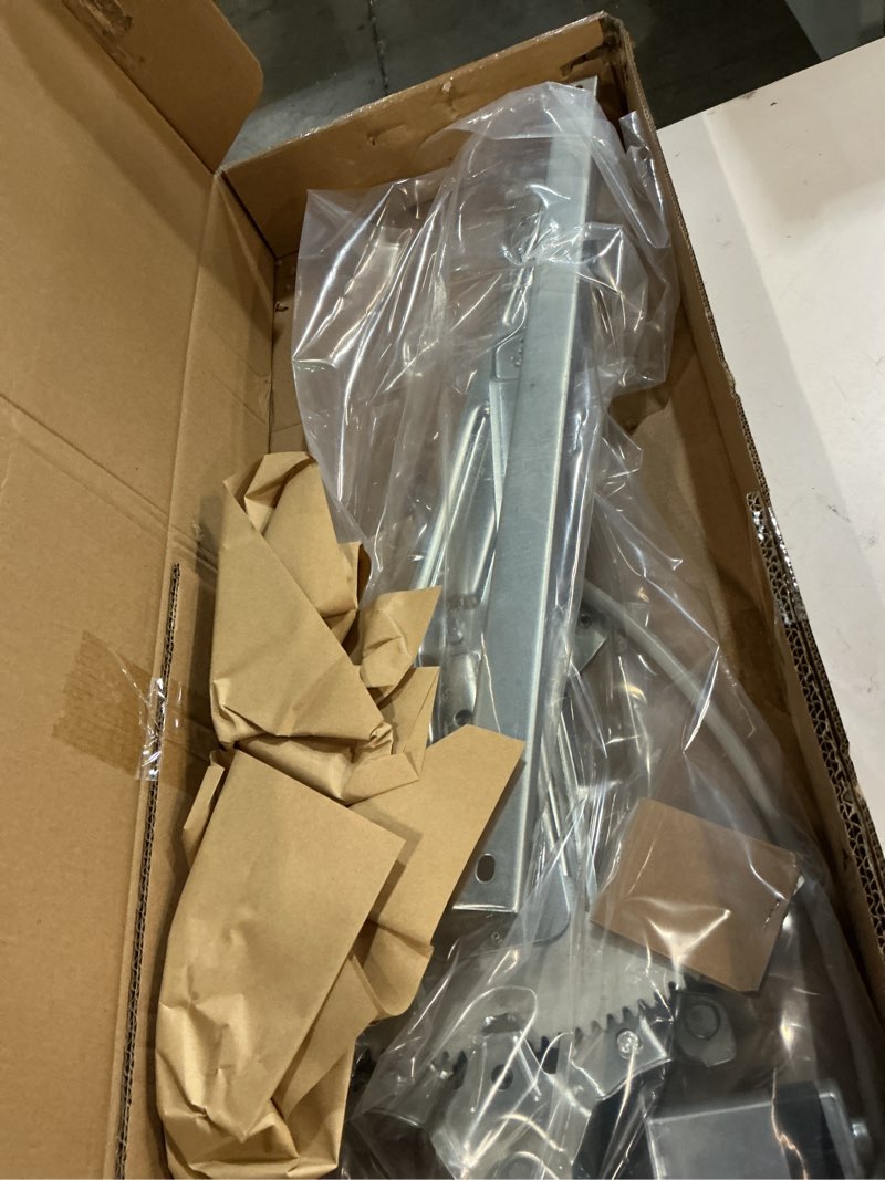 Condition photo showing Good Condition for front left driver side power window regulator with motor assembly, for 1994-2004 mustang, replacement for 741-126