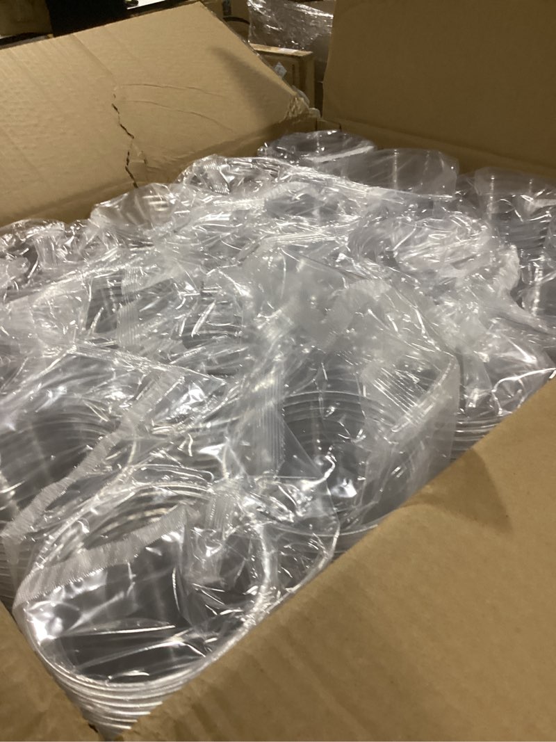 Condition photo showing Good Condition for JOLLY CHEF 12 oz Clear Plastic Cups, 1000 Pack Disposable Clear Drinking Cups, Cold Party Drinking Cups for Ice Coffee, Picnics, Ceremonies, BBQ, Wedding, Birthday, Party, Christmas 12oz-1000count