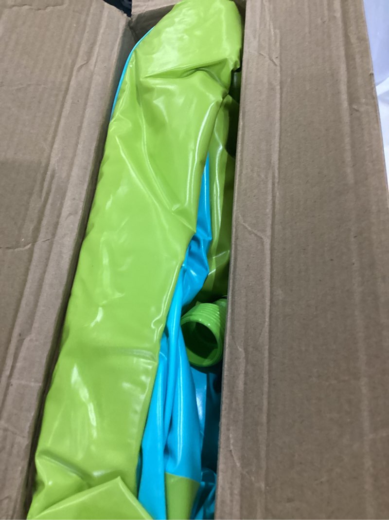 Condition photo showing Good Condition for bluescape 18ft blue double lane water slide racer, with sprinklers, age 5 to 12, unisex