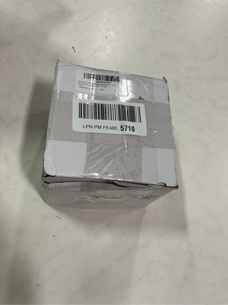 Condition photo showing New/Like New for Tandefio 12 Pack Self Adhesive Hanger 3.15 x 3.15 Hangers Adhesive Picture Hanging Plate Kit for Mirrors and Hanging Art/ Photos on Acrylic, Glass, Aluminum or Other Flat Panels