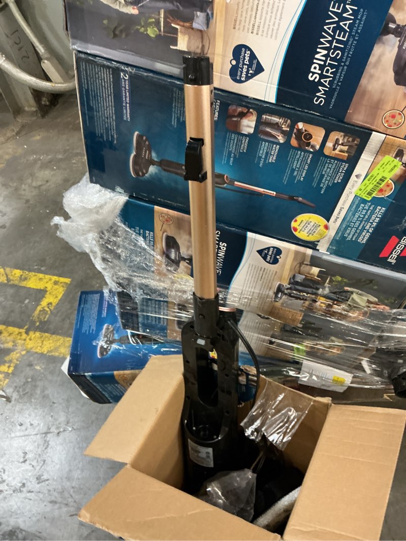 Condition photo showing As Is for bissell spinwave smart corded steam cleaner