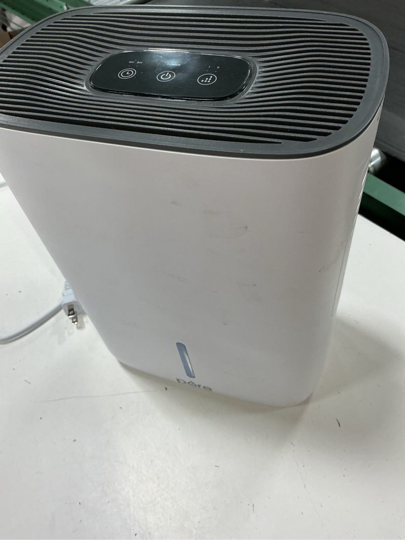 Condition photo showing As Is for pure enrichment puredry deluxe dehumidifier 1.25 pt. dehumidifier (for rooms 151 - 400 sq. ft)
