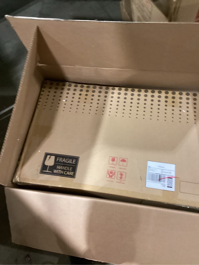 Condition photo showing Good Condition for 16x27.5 Medicine Cabinet with Mirror, Fully Assembled Recessed or Wall-Mounted Bathroom Mirrored Cabinet with Adjustable Storage Shelves for Vanity, Metal, Black 16"x27.5" Matte Black