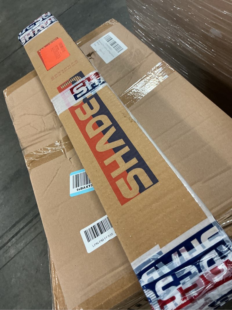 Condition photo showing New/Like New for Shadesu Cordless Zebra Blinds for Windows, 20" W x 72" H, White, Dual Layer Free-Stop Zebra Shades, Light Control for Day and Night, Sheer Blinds for Indoor Windows, Bedroom, Kitchen 01- White ( Cordless ) 20"W x 72"H