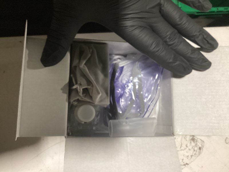 Condition photo showing As Is for Hand-held Nebulizer for Respiratory System, Portable Nebulizer with Self-Clean Mode, Rechargeable Nebulizer for Home Office Travel Grey