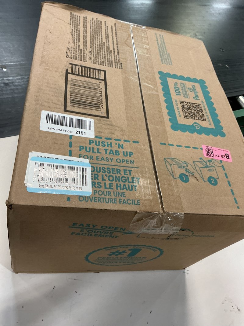 Condition photo showing New/Like New for pampers swaddlers diapers, size 3 (13-26 lbs), 168 count, absorbent, keeps baby dry and comfortable, skin safe disposable baby diaper size 3 168