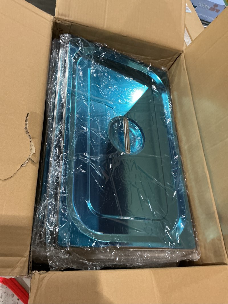 Condition photo showing Good Condition for 5 pack steam table pans full size,hotel pans full size thicken stainless steel gift kitchen tongs,commercial grade steam table pans full size for restaurant commercial and kitchen.