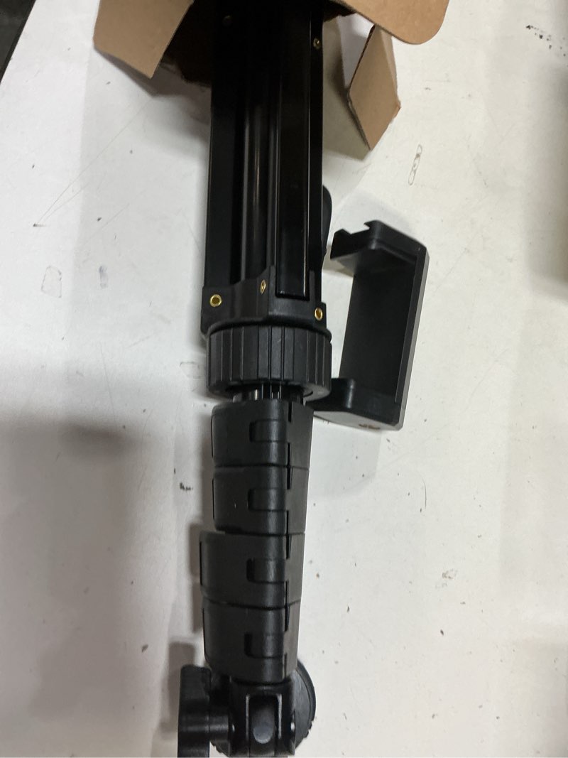 Condition photo showing Good Condition for sensyne 62" phone tripod & selfie stick, extendable cell phone tripod stand with wireless remote and phone holder, compatible with iphone android phone, camera black 62-inch