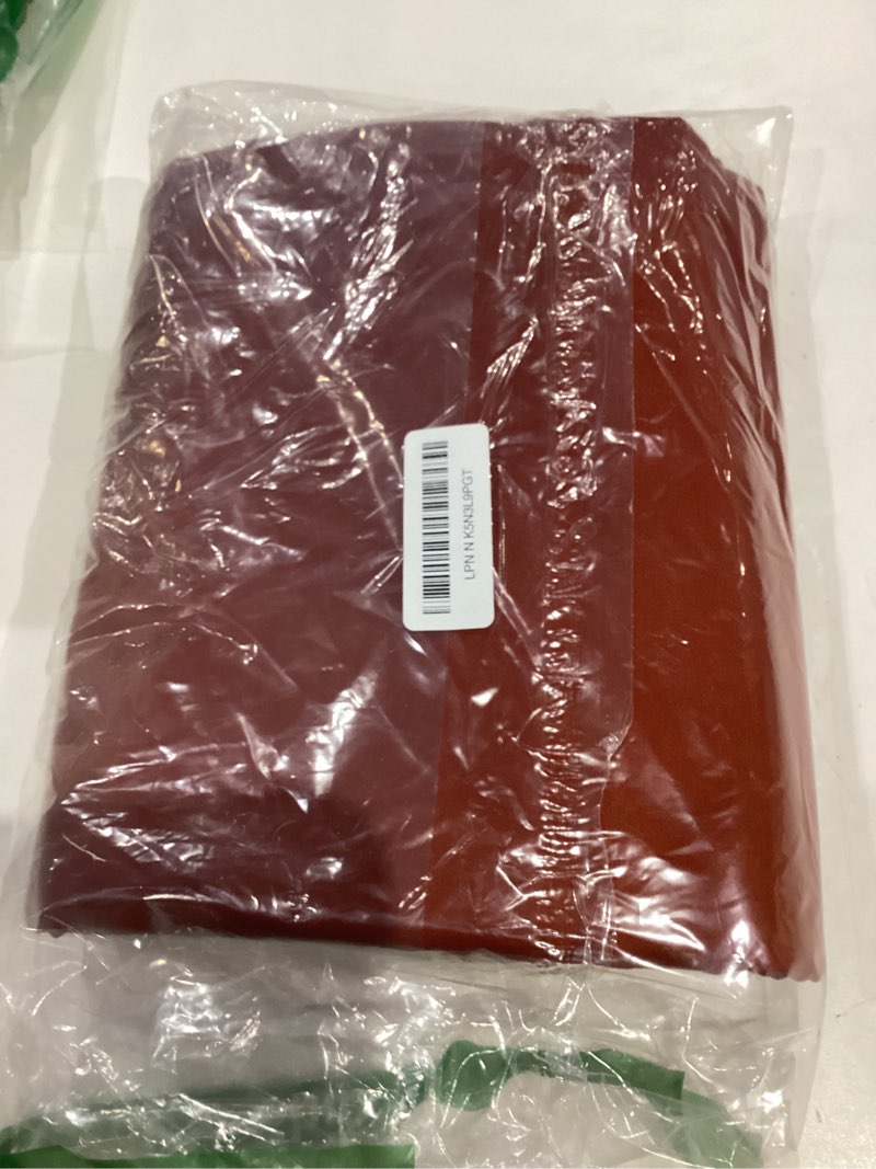 Condition photo showing Good Condition for burnt orange curtains 96 inch length for living room 2 panel set burnt orange and terracotta window curtain rust orange ombre light filtering curtains modern abstract drapes 52"w x 96"l (pack of 2) burnt orange