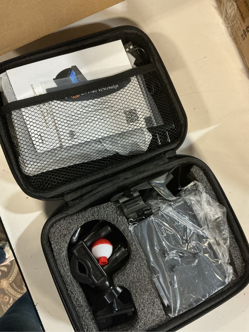 Condition photo showing New/Like New for 2k dvr underwater fishing camera with recording 6" oled sun-readable display | 10000mah battery, 220° wide angle, ir night vision | professional portable kit for ice & boat fishing s4