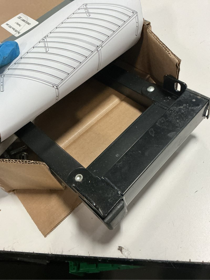 Condition photo showing As Is for Sweetcrispy Twin Bed Frame - Heavy Duty Metal Platform Bed Frames Twin Size with Storage Space Under Frame, No Box Spring Needed, 14 Inches, Sturdy Steel Slat Support