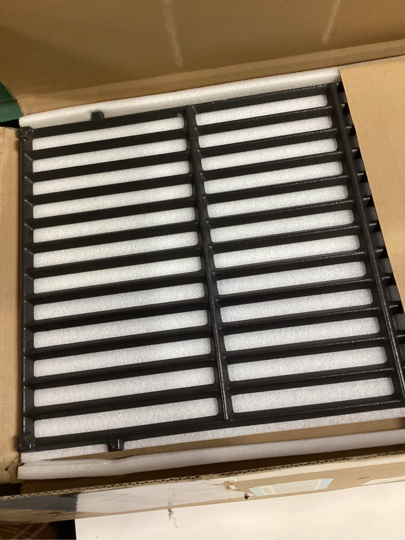 Condition photo showing Good Condition for X Home 19.5" Grill Grates Replacement for Weber Genesis 300 Series with 3 Burner Gas Grills, Genesis E-310 E-320 E-330, Cast Iron, Replacement for Weber Parts 7524 & 7528, 2-Pack 7524 for Genesis E-310