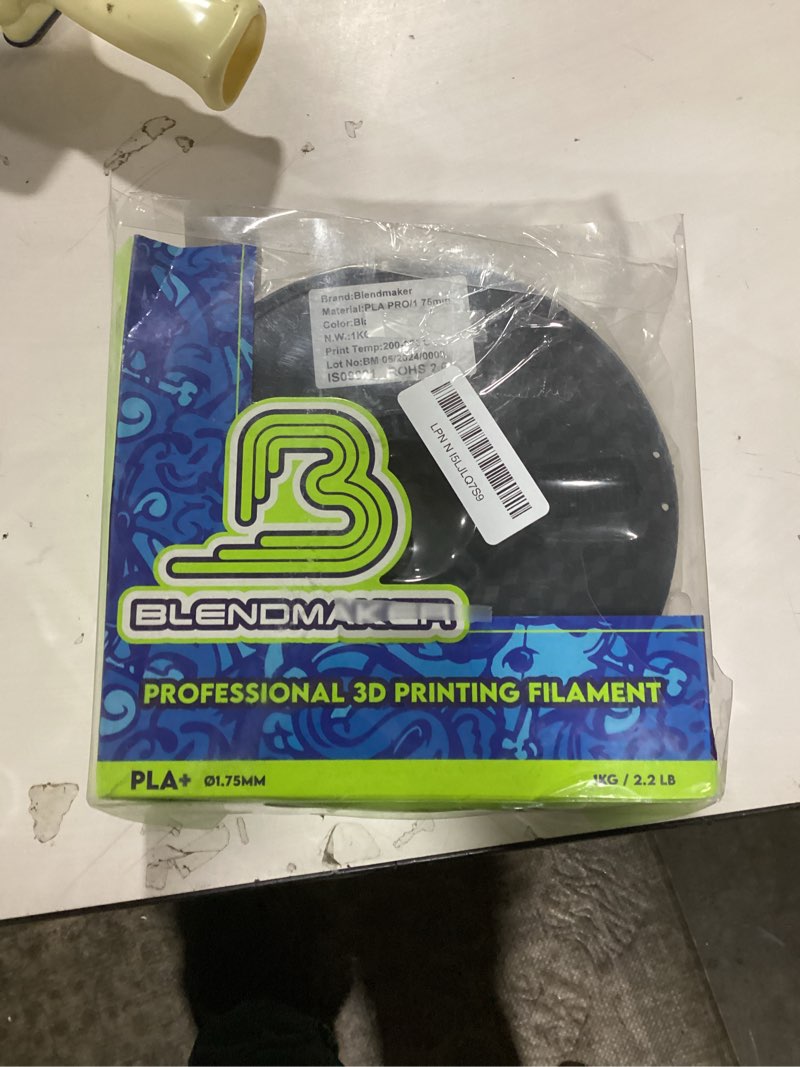 Condition photo showing New/Like New for Blendmaker PLA Pro Filament 1.75 mm / 1KG / Black (Green)