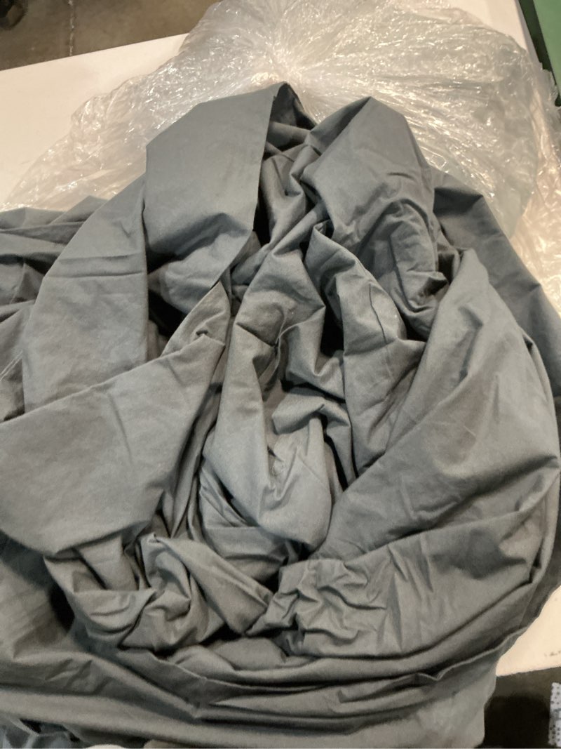 Condition photo showing As Is for quince bamboo sheet set color charcoal size king 3pcs