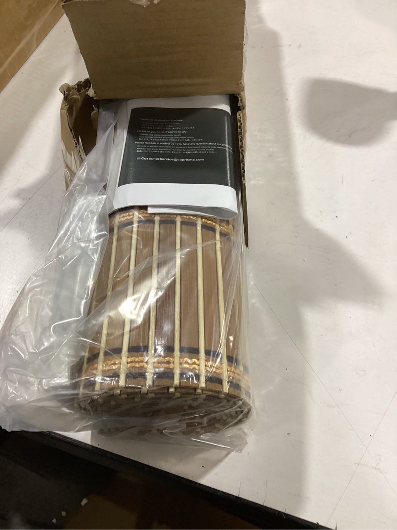 LazBlinds Cordless Bamboo Blinds, Roll Up Shades for Windows, Light Filtering Hanging Window Blinds,