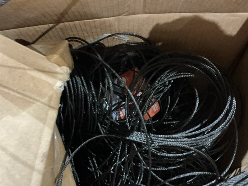 Condition photo showing As Is for 1/8 t316 black stainless steel cable – 600ft corrosion-resistant wire rope for cable railing kit and hardware – high strength, durable for marine, diy, and outdoor projects 600ft 1