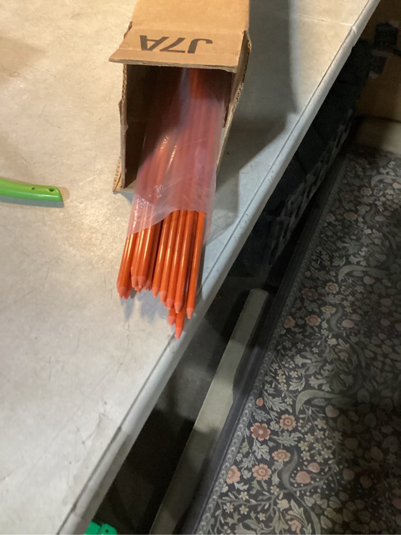 Condition photo showing New/Like New for Driveway Markers with Reflective Tape 20 Pcs 48 Inch Solid Fiberglass Pole Snow Stakes for Parking Lots, Walkways, Ski Slopes Road (5/16 Inch Diameter)