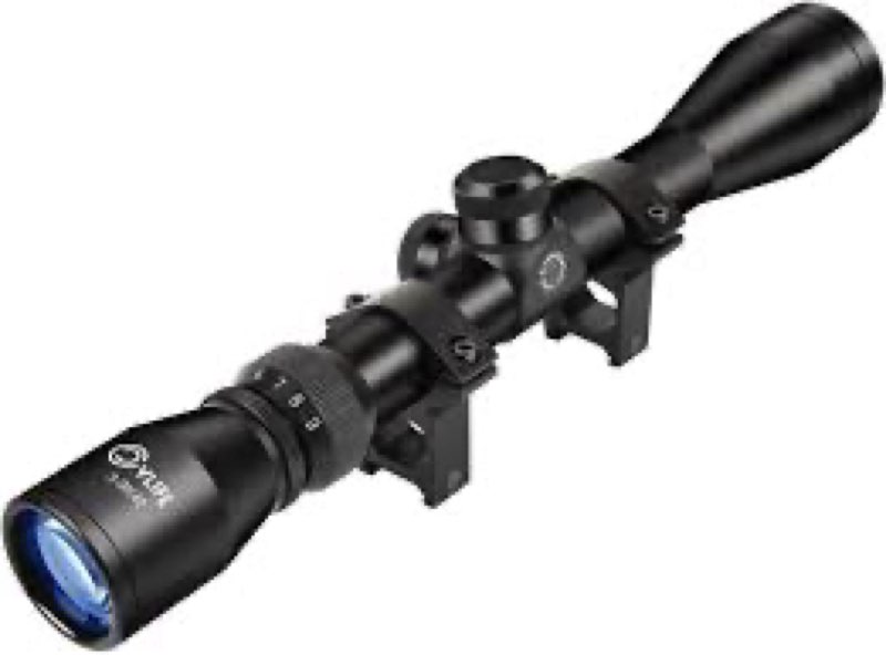 3-9x40 Rifle Scope with R4 Reticle, 20mm Mounts Included - Waterproof Fogproof Multi-Coated Lens for