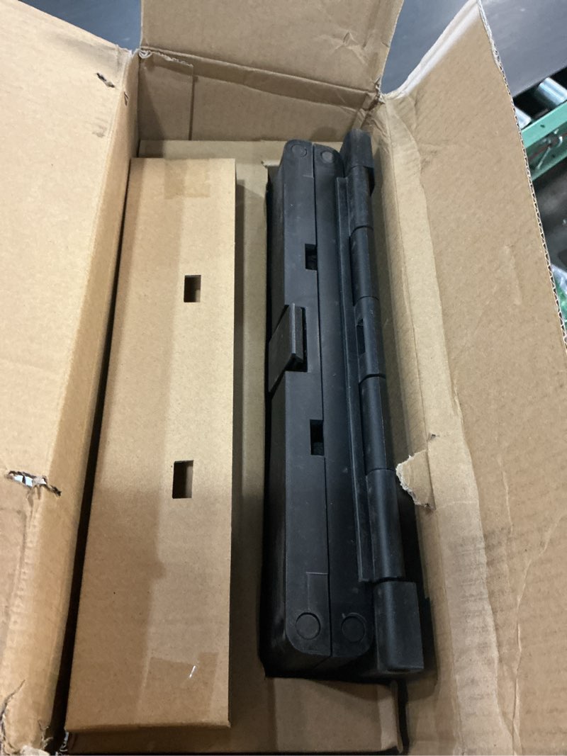 Condition photo showing As Is for folding 2-step stool - upgraded stable a-frame, safety lock, anti-slip rubber feet, 300lb capacity, no assembly - 8" 17" step stools for kitchen, bathroom, bed, rv, home, office (black)