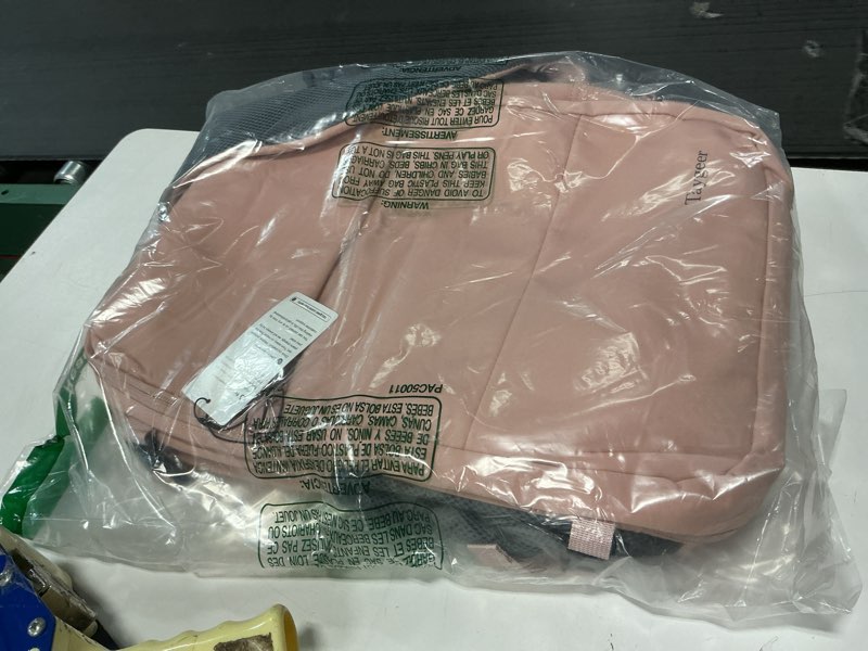 Condition photo showing Good Condition for Taygeer Travel Backpack for Women, Carry On Backpack with USB Charging Port & Shoe Pouch, TSA 15.6inch Laptop Mochila Flight Approved, Nurse Bag Casual Daypack for Weekender Business Hiking, Pink Large Amourpink