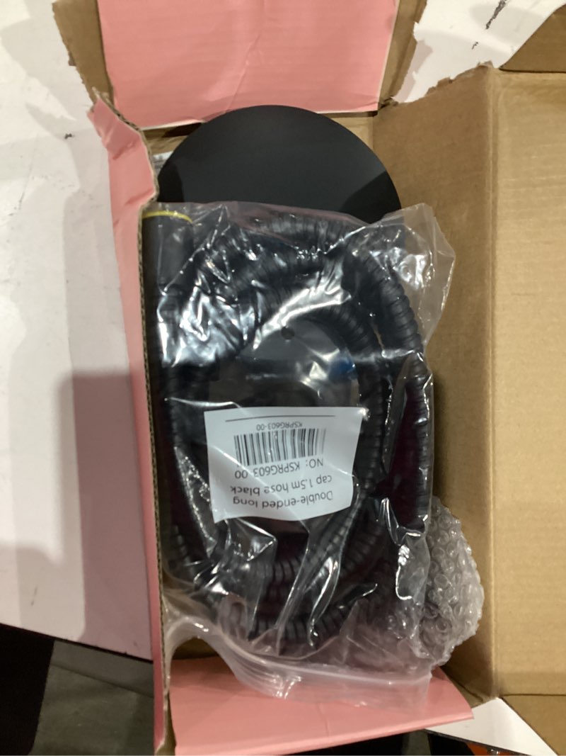 Condition photo showing New/Like New for Cobbe Filtered Shower Head with Handheld, High Pressure 6 Spray Mode Showerhead with Filters, Water Softener Filters Beads for Hard Water - Remove Chlorine - Black Round Black