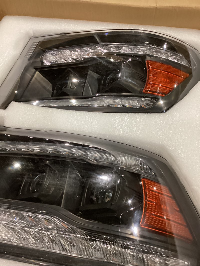 Condition photo showing Good Condition for full led headlights for dodge ram 1500 09-18, drl dynamic animation sequential turn signal head lights for dodge ram 1500 2500 3500 2009-2018 accessories (2pcs)