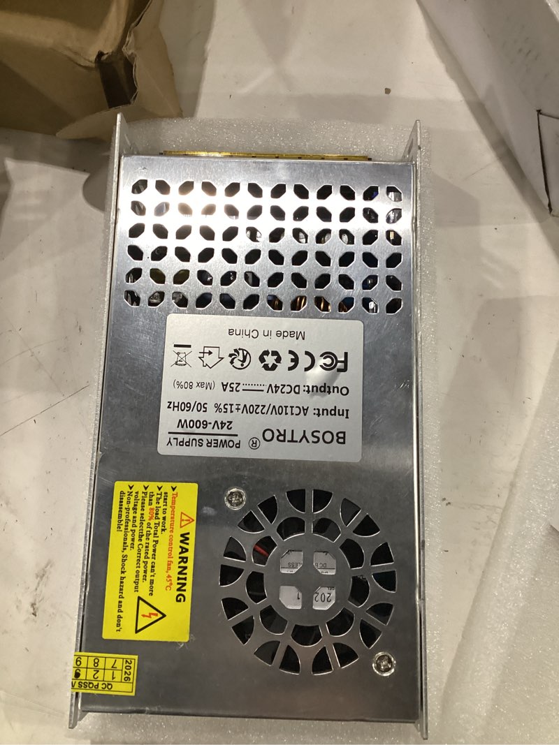 Condition photo showing Good Condition for 24v 25a 600w dc switching power supply, universal regulated switching ac110v/220v (smps), 24 volt power supply for 3d printer, cctv camera security system,computer project