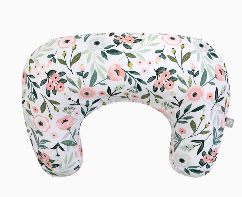 boppy nursing pillow - pink garden flowers | babylist shop