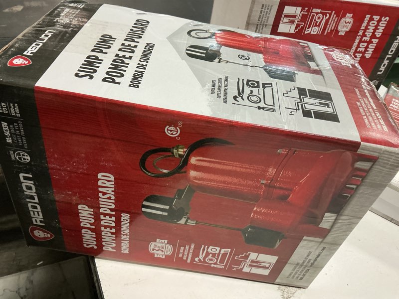 Condition photo showing Good Condition for red lion 1/3 hp cast iron sump pump 1/3 hp; 3350 gph; vertical switch