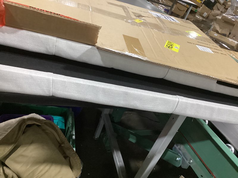 Condition photo showing Good Condition for Yongchuang King Headboard Upholstered Headboards for King Size Bed Headboard Panels Adjustable Height Grayish White Linen Head Board King Grayish White