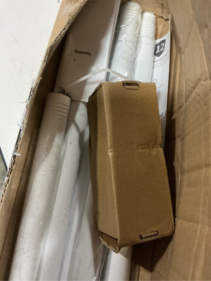 Condition photo showing New/Like New for zyrw shower curtain rod 36-98 inches (3-8.2ft) non rust adjustable white shower rod spring tension non slip no drilling stainless steel shower rods for bathroom window white 36"-98"