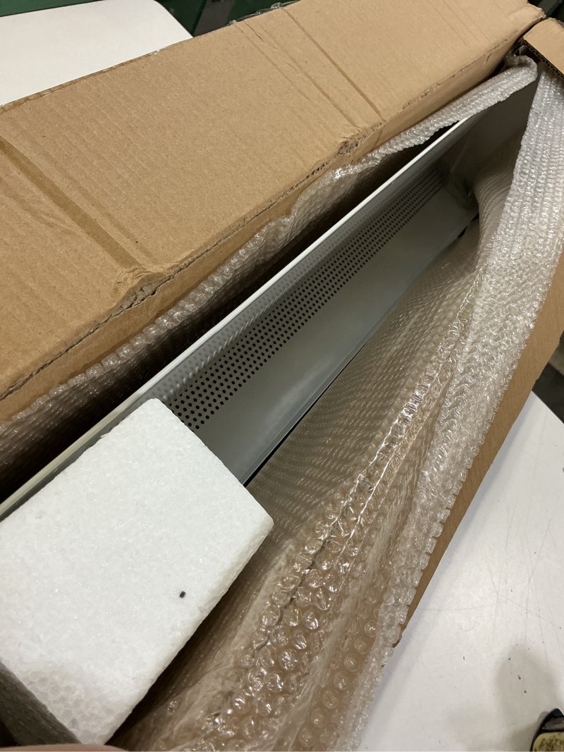 Condition photo showing Good Condition for Upgraded 3 FT Baseboard Heater Covers with Left and Right Endcaps, Galvanized Steel Easy Slip-On Baseboard Cover for Replacing Old and Rusty Looking Electric and Hydronic Base board Heater Cover Baseboard Heater Covers Series 3FT 1PK W/Endcap