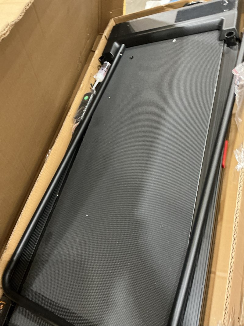 Condition photo showing New/Like New for portable walking pad treadmills for home small, electric mini walking treadmill for exercising, 3.0hp compact walking pad treadmill with handle bar, 0.6-7.6mph, 350lb capacity