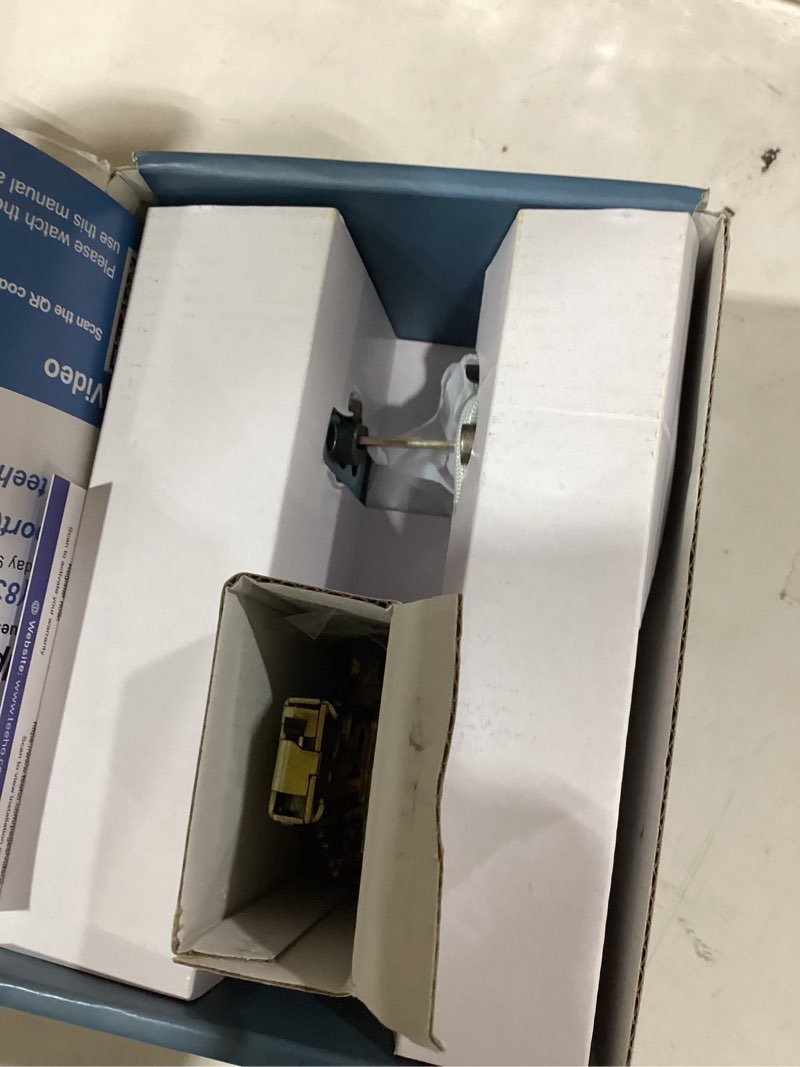Condition photo showing As Is for teeho te002 fingerprint door lock - keyless entry electronic keypad deadbolt with 2 backup keys - auto lock - easy installation - smart locks for front door - satin nickel