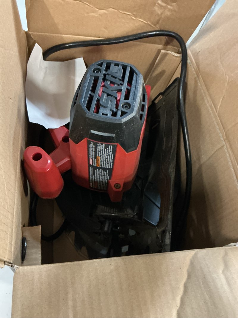 Condition photo showing As Is for skil 5080-01 13-amp 7-1/4" circular saw, red