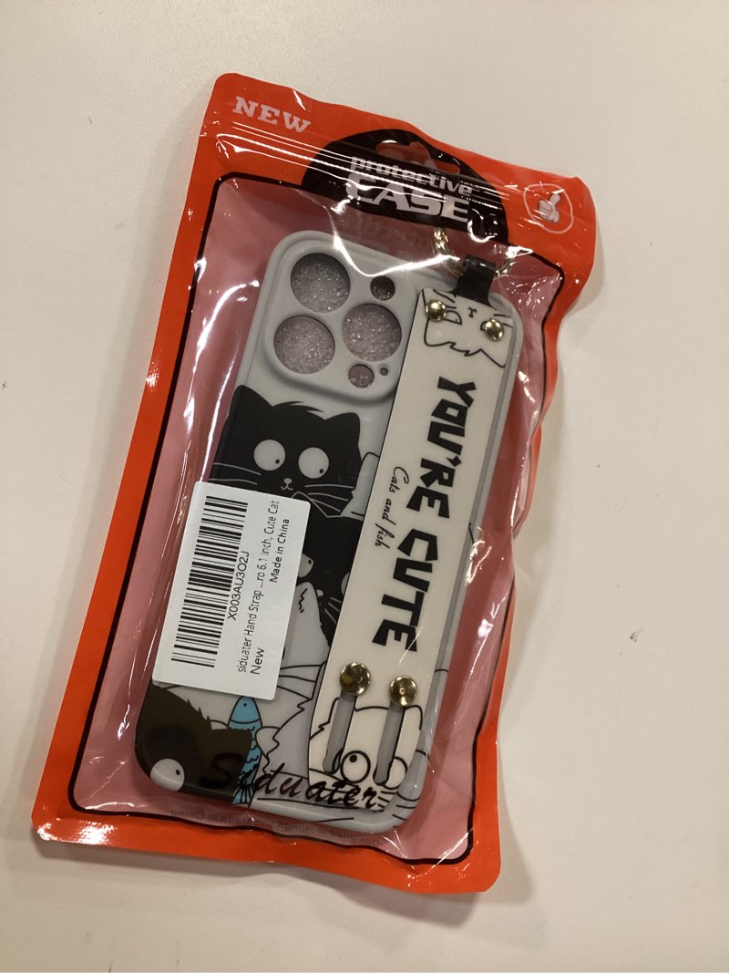 siduater Hand Strap Holder Case for 6.1" iPhone 13 Pro with Kickstand, Wrist Strap Band Soft Design 