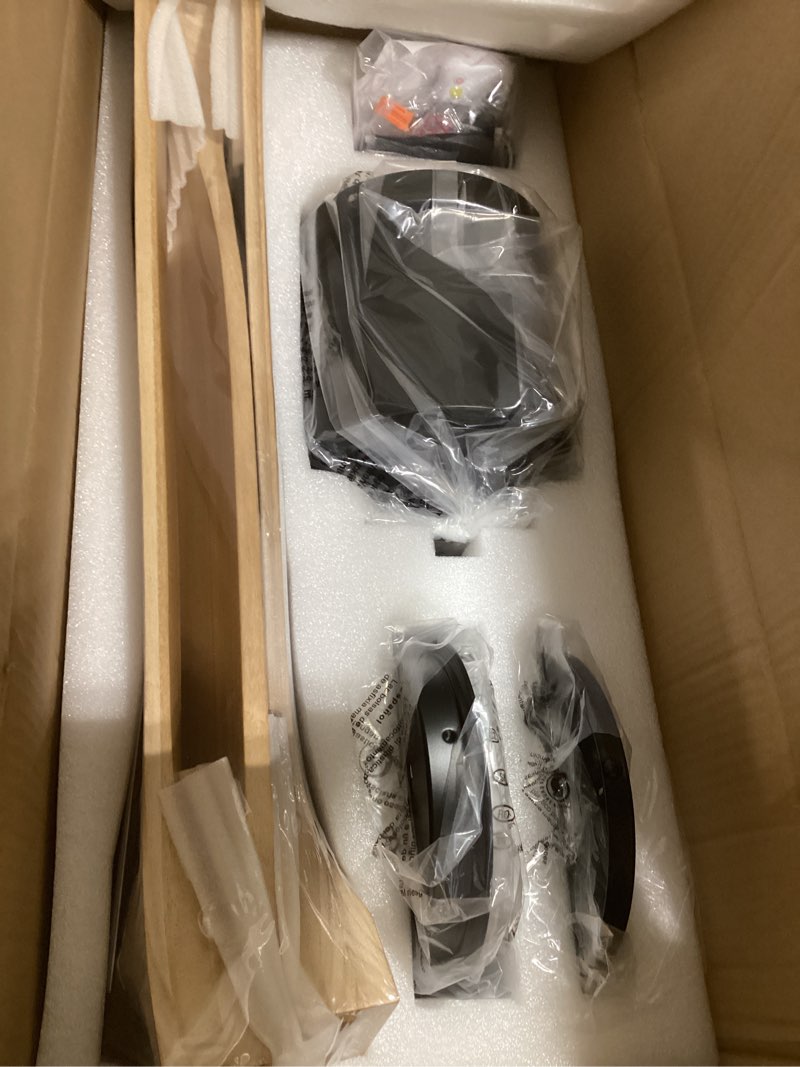 Condition photo showing New/Like New for Ceiling Fan with Lights,52 Inch Wood Flush Mount Ceiling Fans with Remote Control,Dimmable Light,3 CCT,6 Speeds,Noiseless,Ceiling Fan for Bedroom,Living Room,Office,Indoor,Natural Wood and Black Low Profile+Natural Wood+Black Body