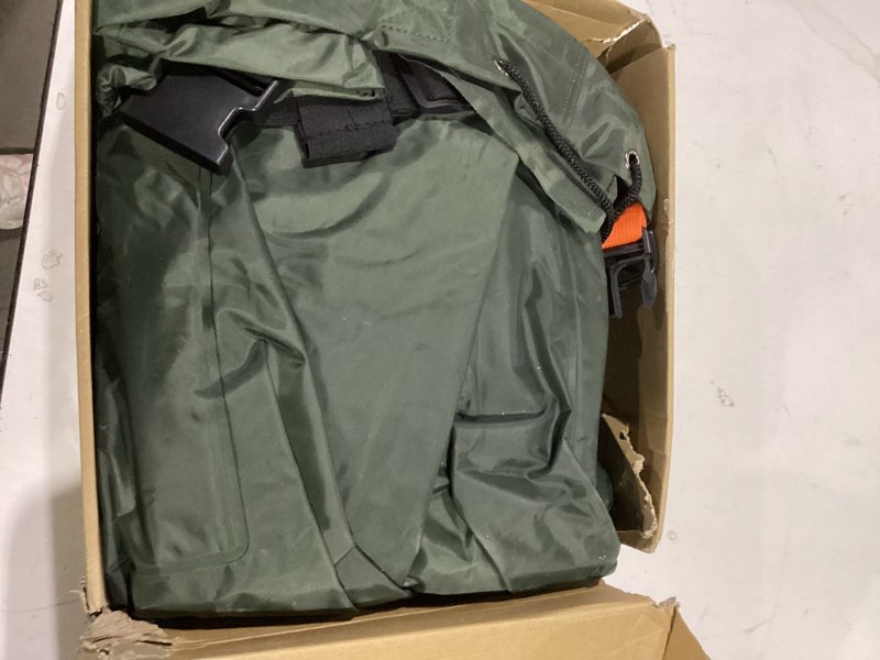 Condition photo showing Good Condition for huntsen fishing waders for men women - 2-ply nylon/pvc waterproof hunting chest waders with boot hanger&phone case, size10-12 green 10
