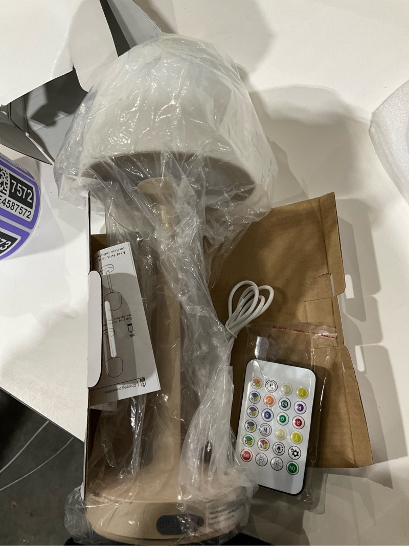 Condition photo showing Good Condition for Waterproof Shower Lamp for Inside Shower, Rechargeable Bathroom Lamp with Remote & Touch Control, Cordless Shower Light with 16 Color Changeable, LED Ocean Wave Projector Light for Bathroom/Bathtub