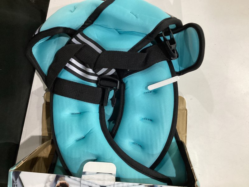 Condition photo showing Good Condition for weighted vest for women men available in 6lb/8lb/12lb/16lb/20lb/25lb/30lb fixed weights,body weight vest with reflective stripes for running,walking,workout,strength training,weight loss blue 8lb