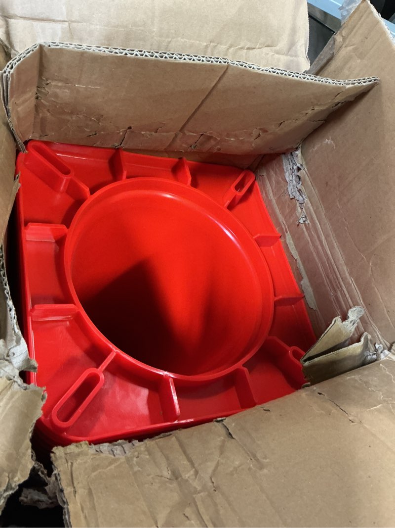 Condition photo showing New/Like New for vevor 12pack 18" traffic cones, safety road parking cones pvc base, orange traffic cone with reflective collars, hazard construction cones for home traffic parking | pvc, 1 reflective collars, weighted base, hazard construction cones for home 18"(12cones) cones traffic cones