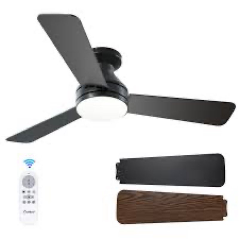 42 inch low profile ceiling fan with led light and remote