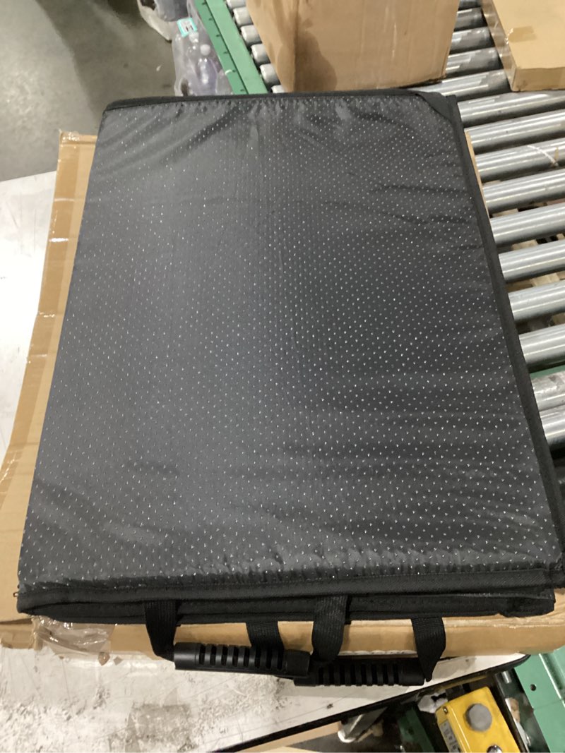 Condition photo showing Good Condition for back seat extender for dogs, waterproof dog car seat cover for back seat with hard bottom, upgraded material, anti scratch, easy to use and clean, holds 420lbs